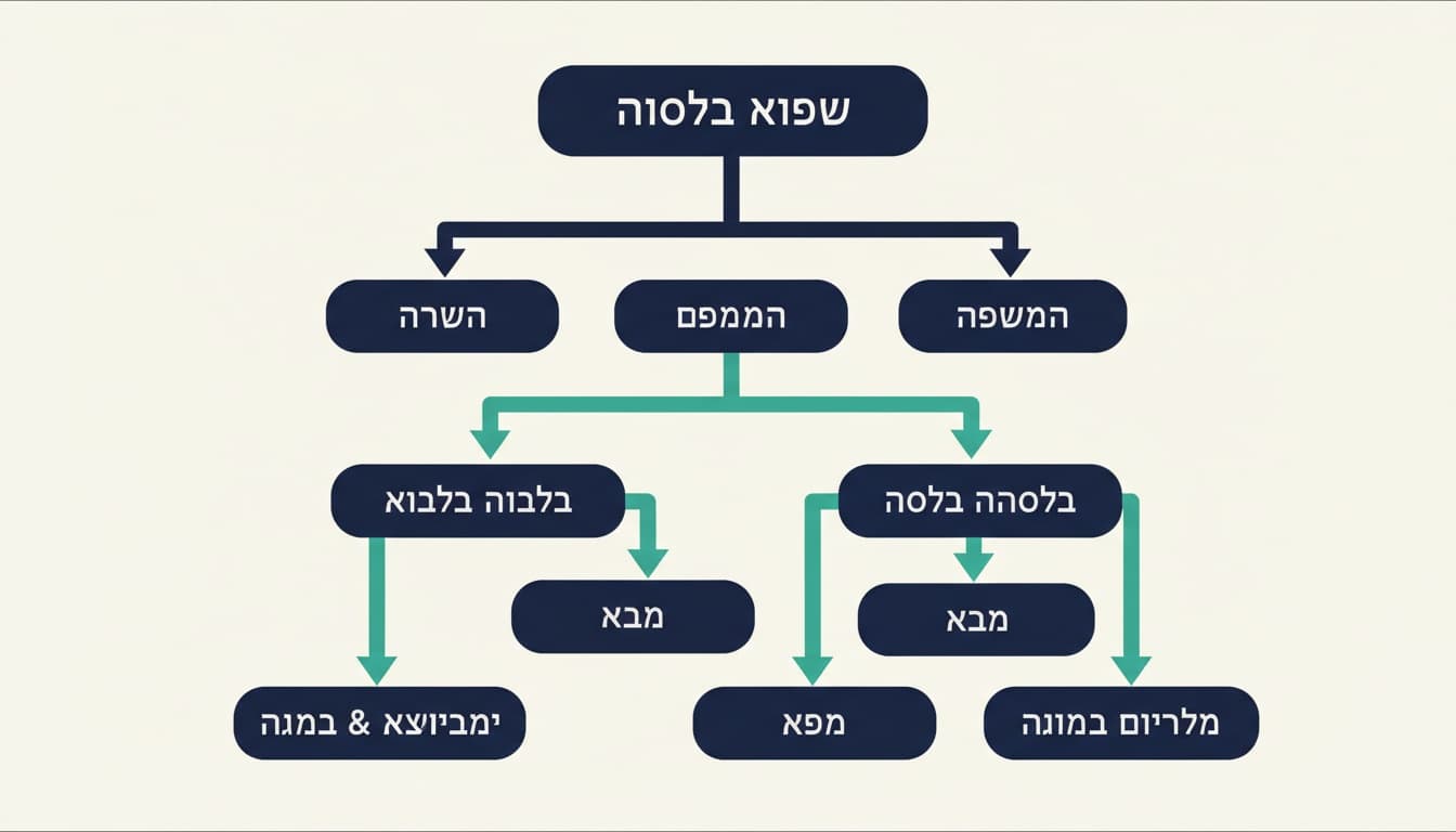 תרשים של סוגי קצבאות ביטוח לאומי